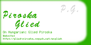 piroska glied business card